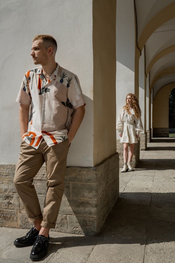 Guests dressed casual for a wedding