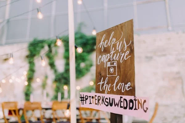Custom Wedding Hashtag, Cute wedding idea