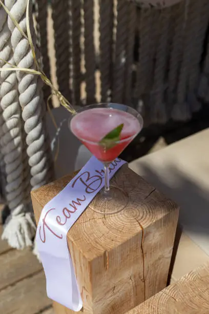 Cute wedding idea. Signature cocktails