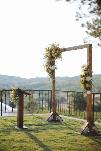 DIY wedding arch