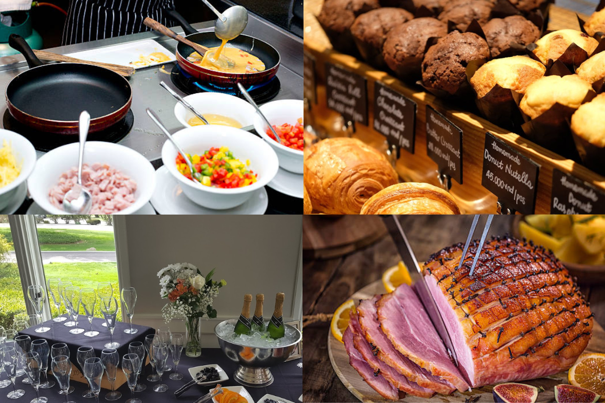 Food and beverage options for your wedding. Brunch
