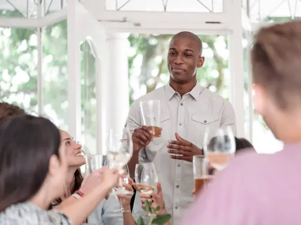 Rehearsal dinner toast by the groom