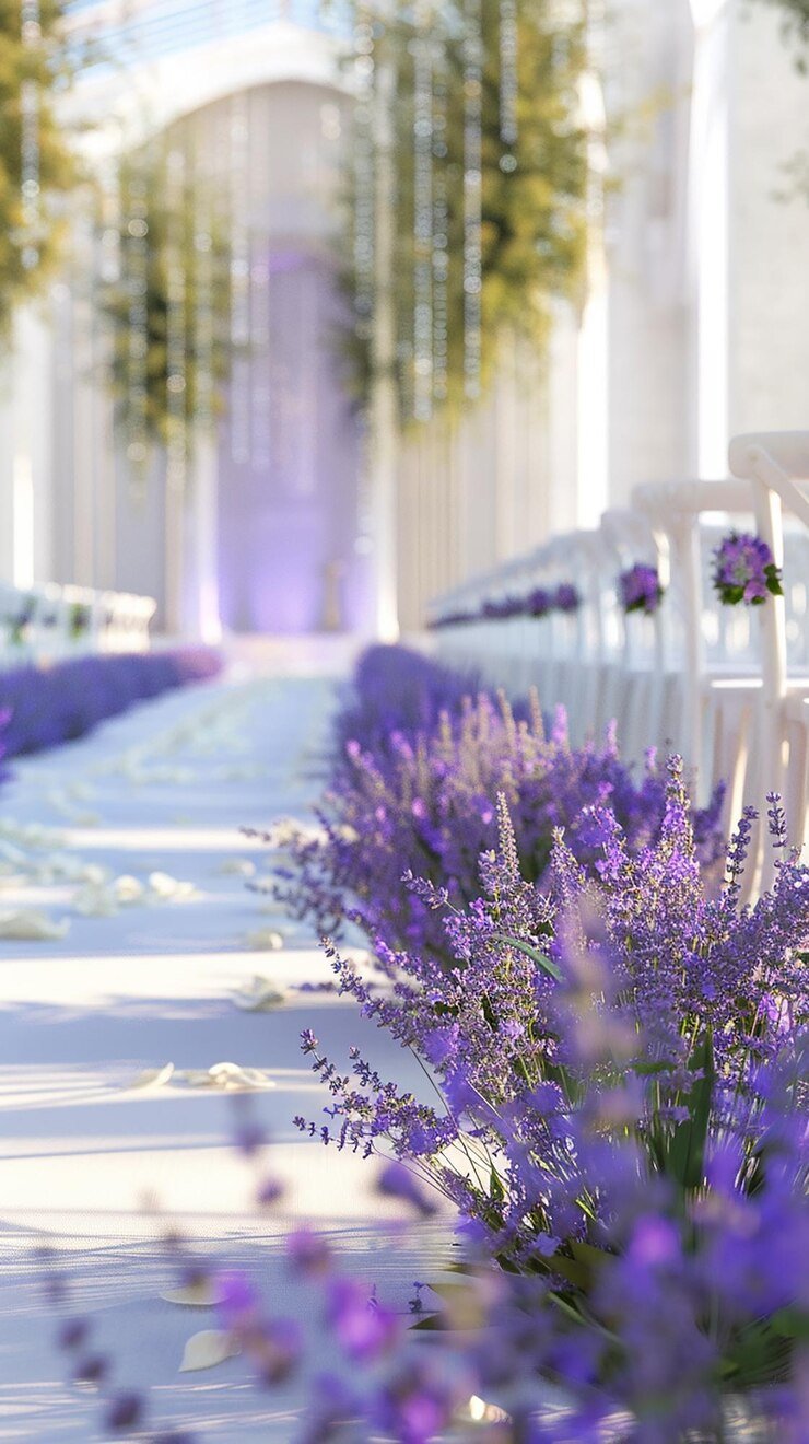 Spring wedding colors 2026 lavender and dusty blue