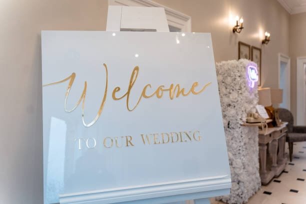 Wedding signs welcome