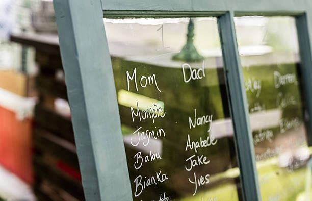 window frame seating chart