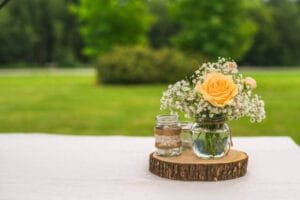 Fall wedding decor
