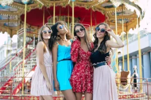 Bachelorette party at an amusement park. 25 fun and affordable bachelorette party ideas