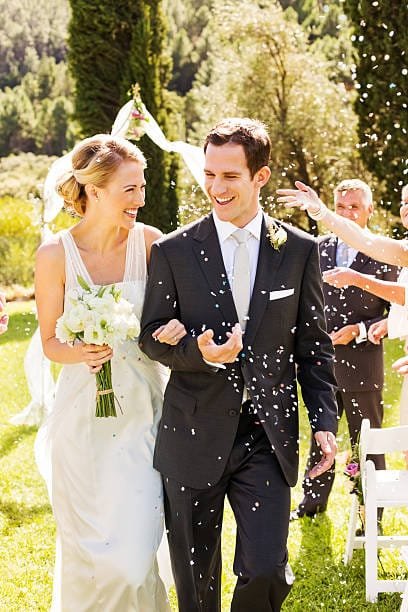 Bride & Groom exit the ceremony