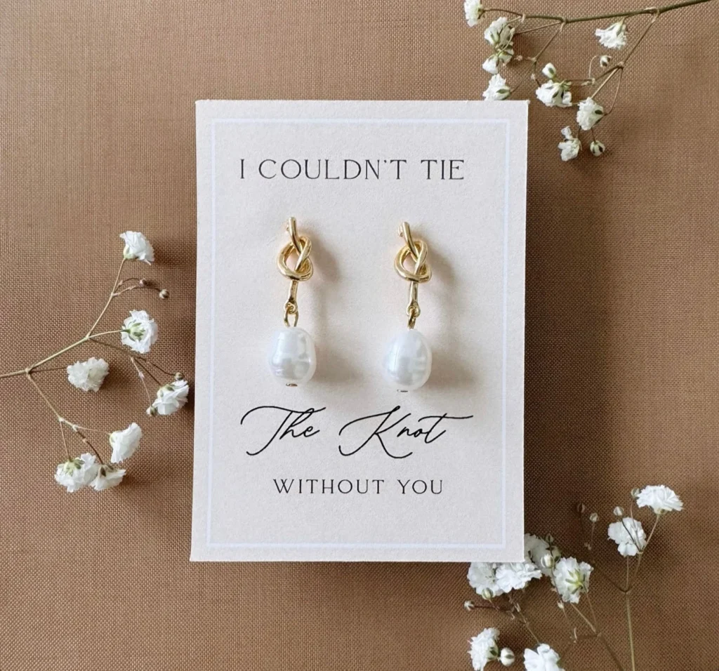 Bridesmaids ear rings