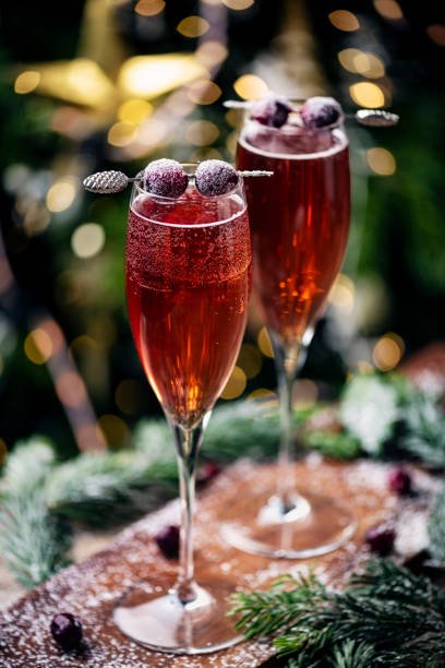 Winter wedding drink ideas. Cranberry fizz