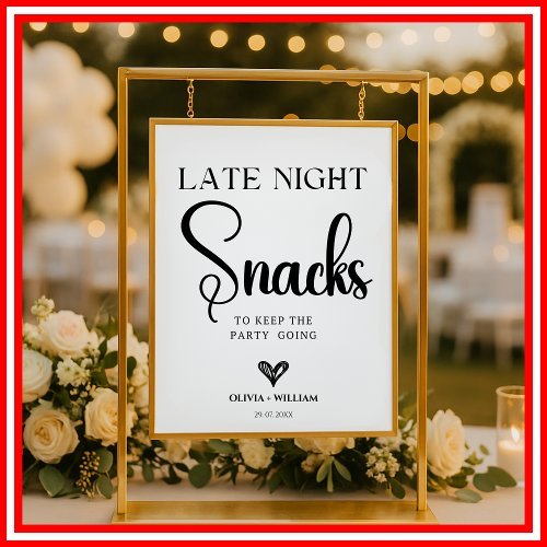 Wedding Late-night snacks