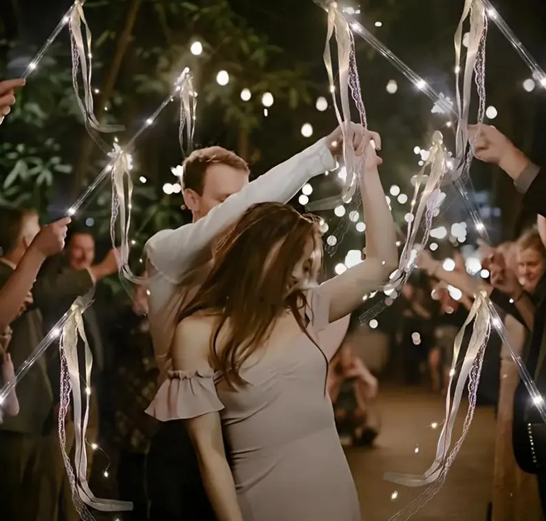 cute wedding decor light-up wedding wands