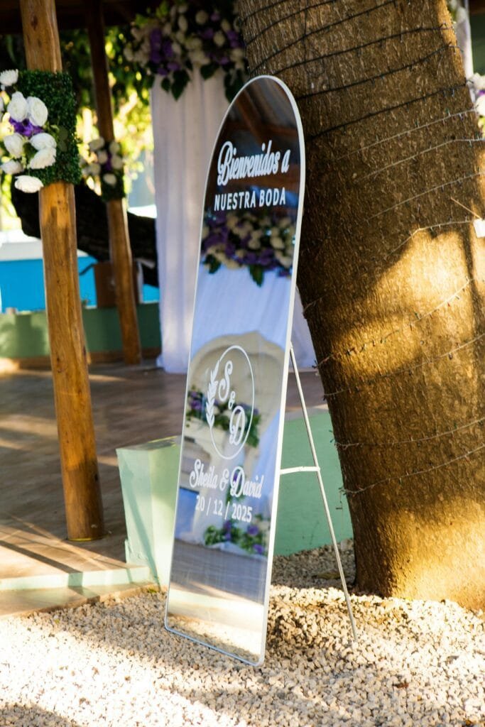 cute wedding decor under $500 standing mirror