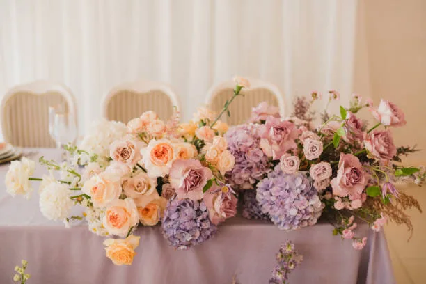 dusty lilac and soft pastel 2027 wedding color palette