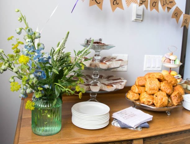 bridal shower brunch food ideas include pastries