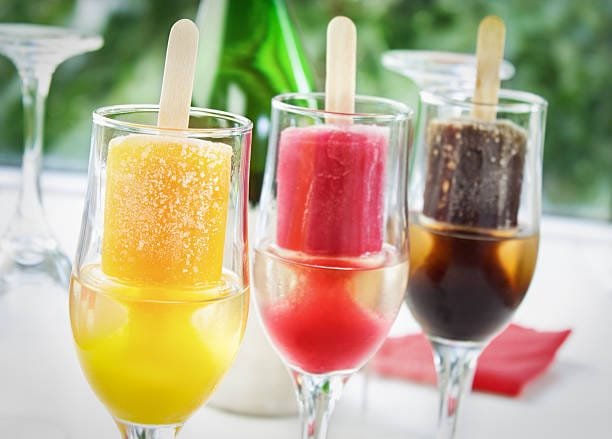 bridal shower cocktails with popsicles