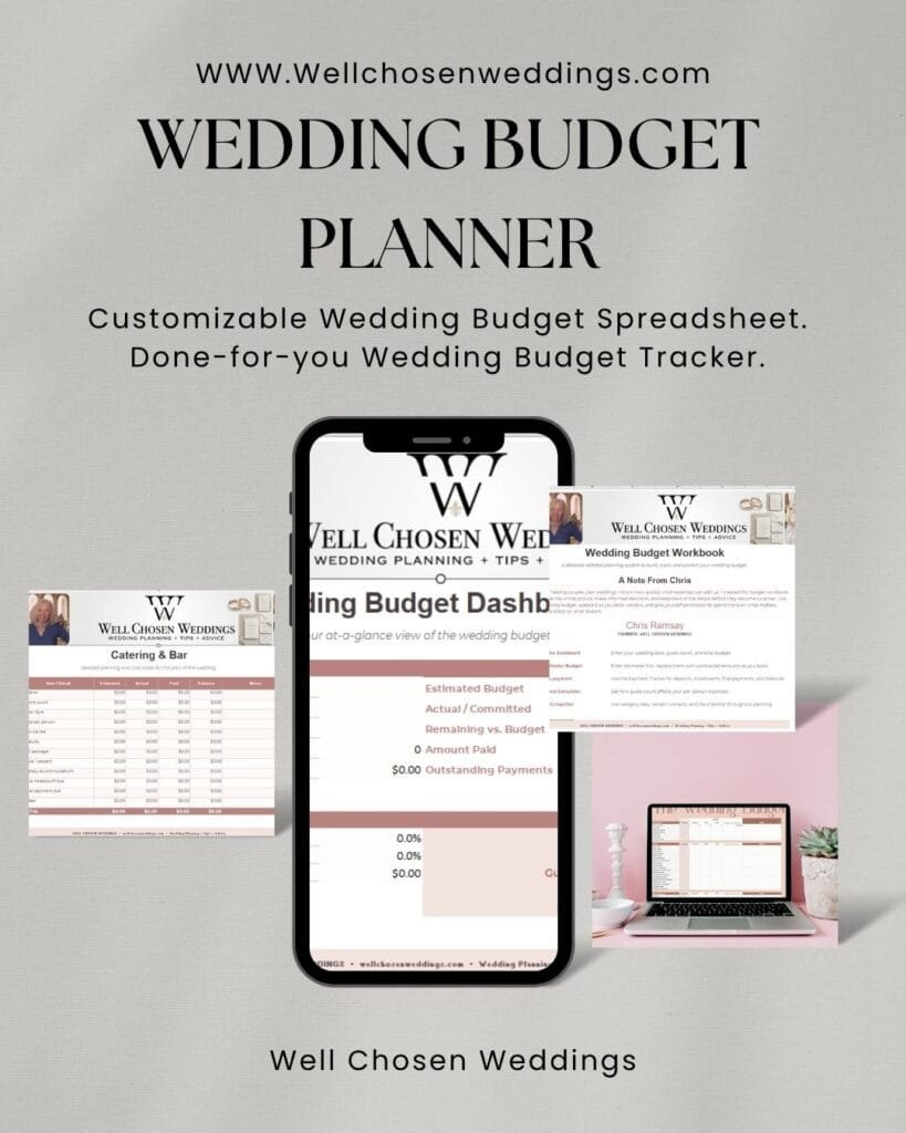 wedding budget planner and tracker
