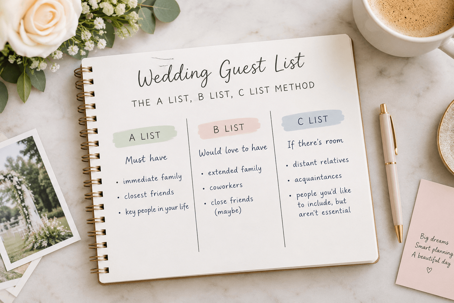 wedding guest list